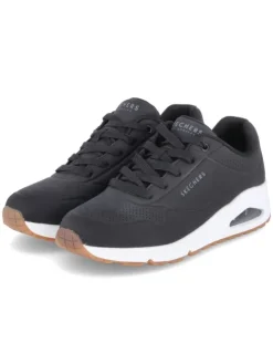 Skechers Schnürschuhe^Slipper in schwarz