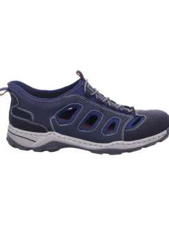 rieker Halbschuhe^Slipper in schwarz/midnight/blau