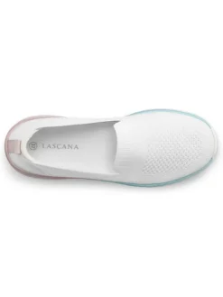 Slipper in weiß/mehrfarbig><noscript><img width=