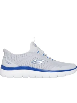 Skechers Halbschuhe^Slipper SUMMITS-TOP RATE in gray/blue