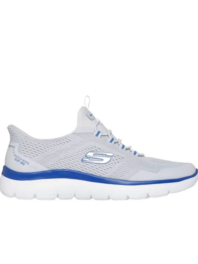 Skechers Halbschuhe^Slipper SUMMITS-TOP RATE in gray/blue