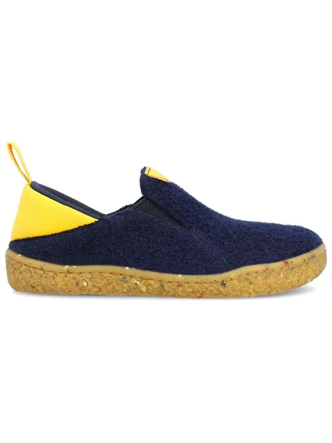 Slipper "Uppsala" in Dunkelblau/ Gelb>Groundies Hot