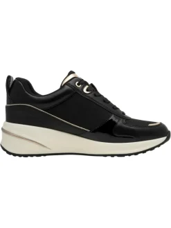 Tamaris Schnürschuhe^Sneaker in BLACK/GOLD