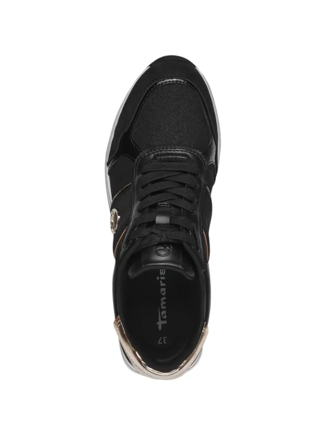 Sneaker in BLACK/GOLD>Tamaris Hot