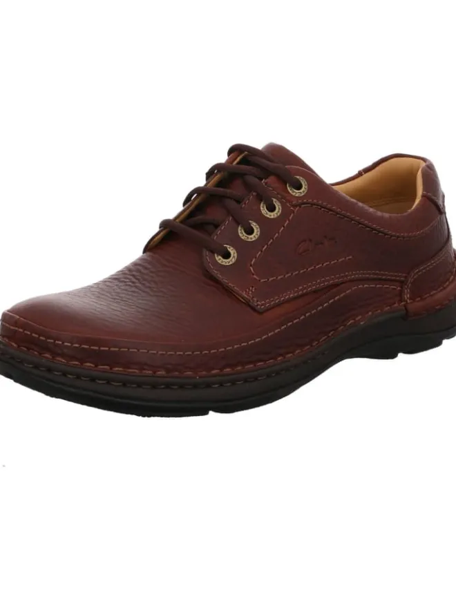 Clarks Schnürschuhe^Sneaker in braun