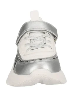 Zigzag Sneakers·Sneakers Low^Sneaker in Weiß/ Silber/ Schwarz