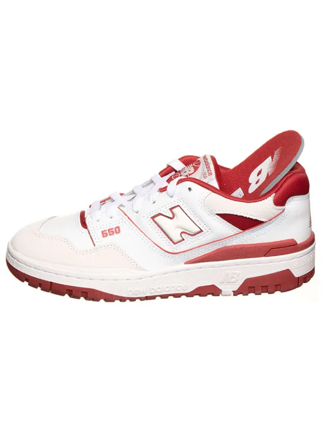 Sneakers "550" in Weiß/ Rot>New Balance Clearance