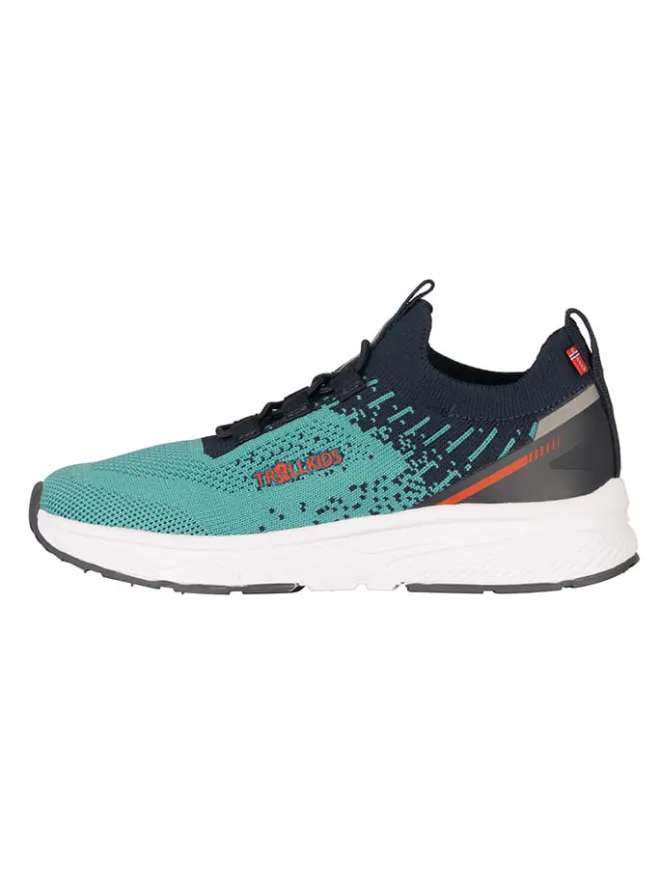 Sneakers "Balestrand" in Hellblau/ Dunkelblau/ Orange>Trollkids Discount