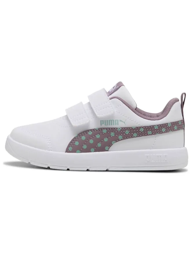 Puma Sneakers·Sneakers Low^Sneakers "Courtflex V3 Dotty" in Weiß/ Lila/ Mint
