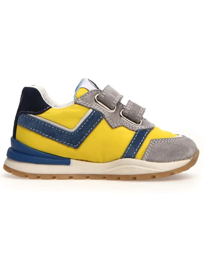 Sneakers "Evon" in Gelb/ Grau/ Dunkelblau>Naturino Discount
