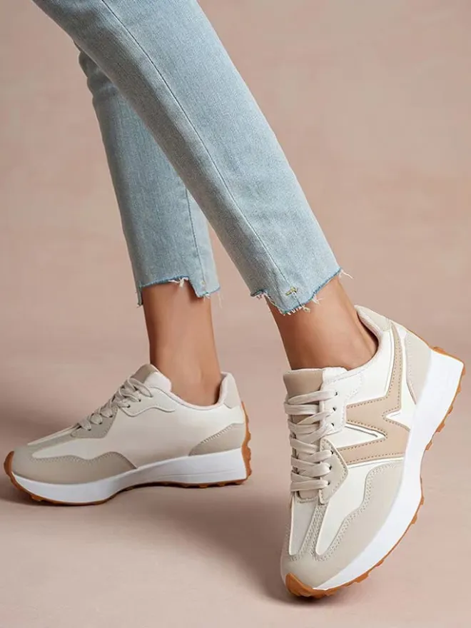 Foreverfolie Sneakers^Sneakers in Beige/ Weiß