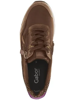 Sneakers in Braun/ Lila><noscript><img width=