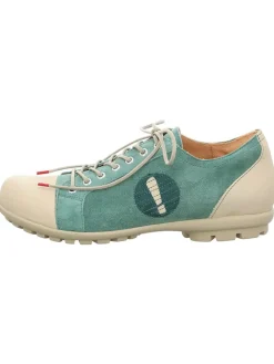 Think! Schnürschuhe^Sneakers in Creme/ Türkis