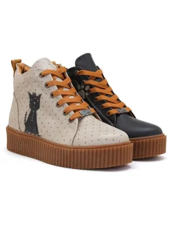 Sneakers in Dunkelblau/ Creme>Goby New