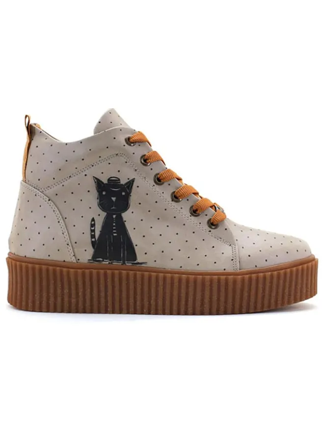Sneakers in Dunkelblau/ Creme>Goby New