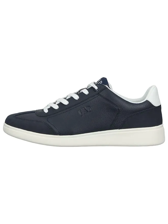 GAP Schnürschuhe^Sneakers in Dunkelblau/ Weiß