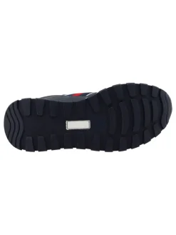 Tom Tailor Schnürschuhe^Sneakers in Dunkelblau/ Weiß/ Rot
