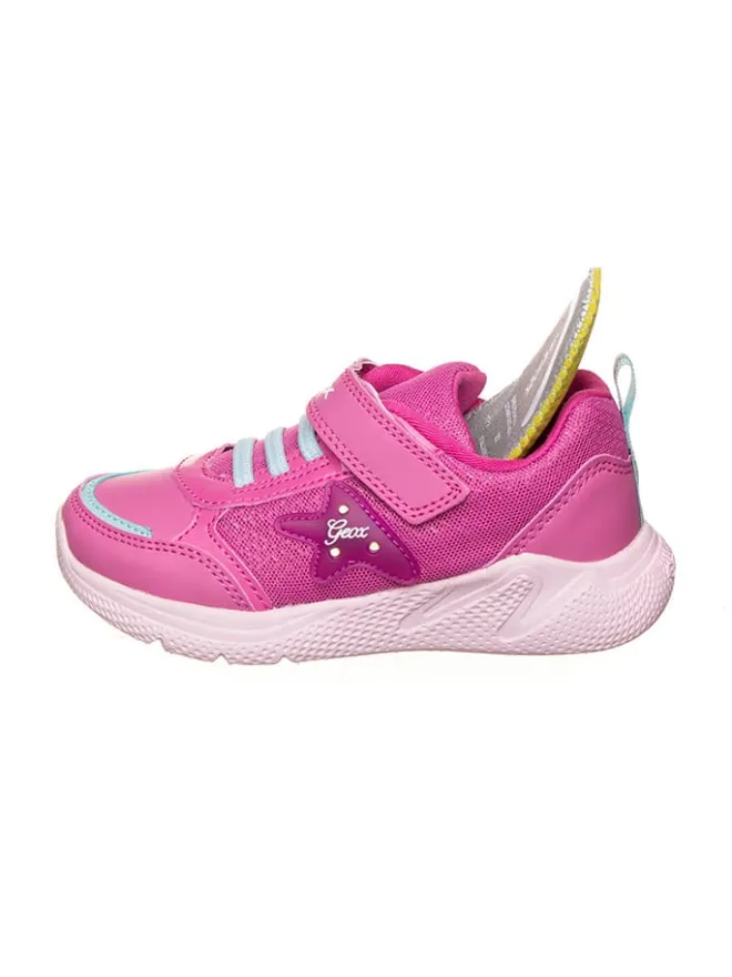 Sneakers in Pink/ Hellblau>Geox