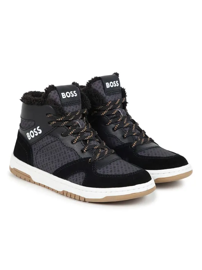 Hugo Boss Kids Sneakers·Sneakers High^Sneakers in Schwarz/ Dunkelblau