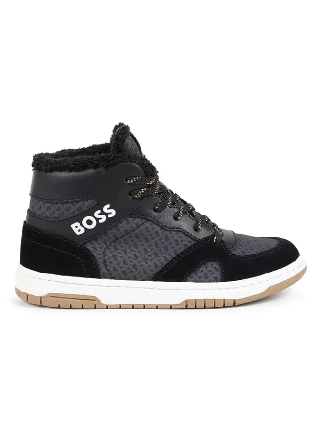 Hugo Boss Kids Sneakers·Sneakers High^Sneakers in Schwarz/ Dunkelblau