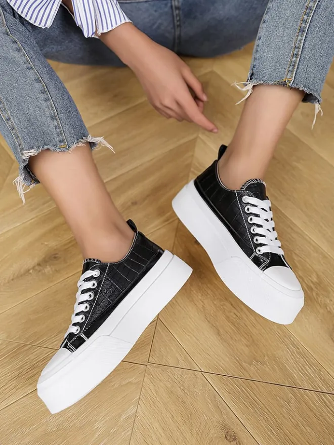 Sixth Sens Sneakers^Sneakers in Schwarz/ Weiß