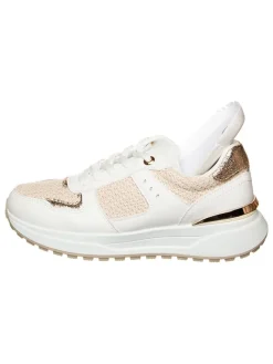 Sixth Sens Sneakers^Sneakers in Weiß/ Beige/ Gold