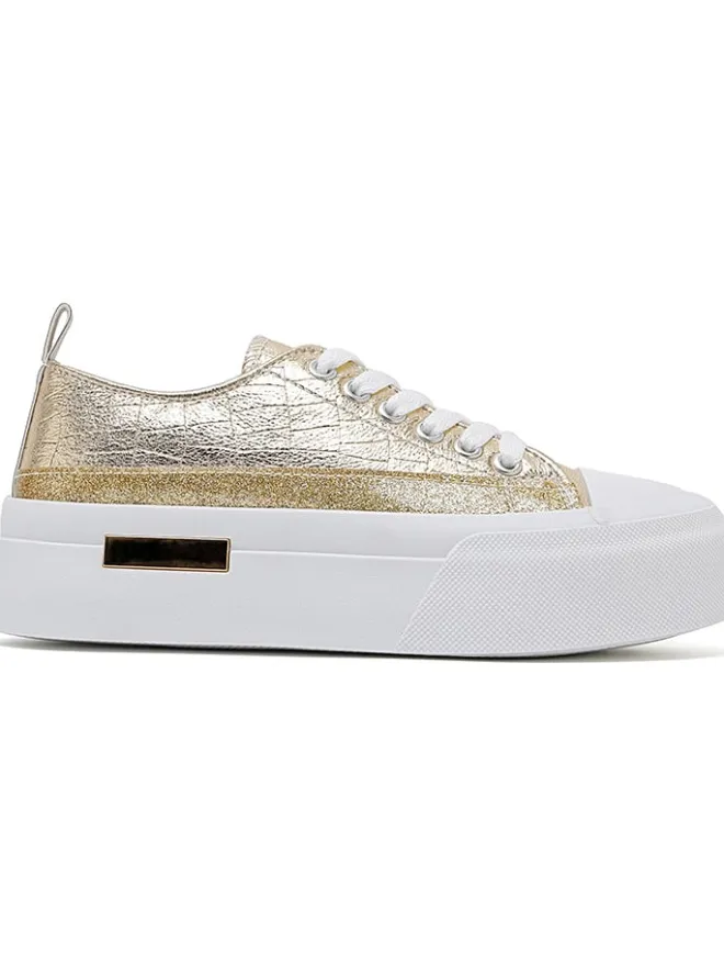 Sixth Sens Sneakers^Sneakers in Weiß/ Gold