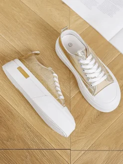 Sixth Sens Sneakers^Sneakers in Weiß/ Gold