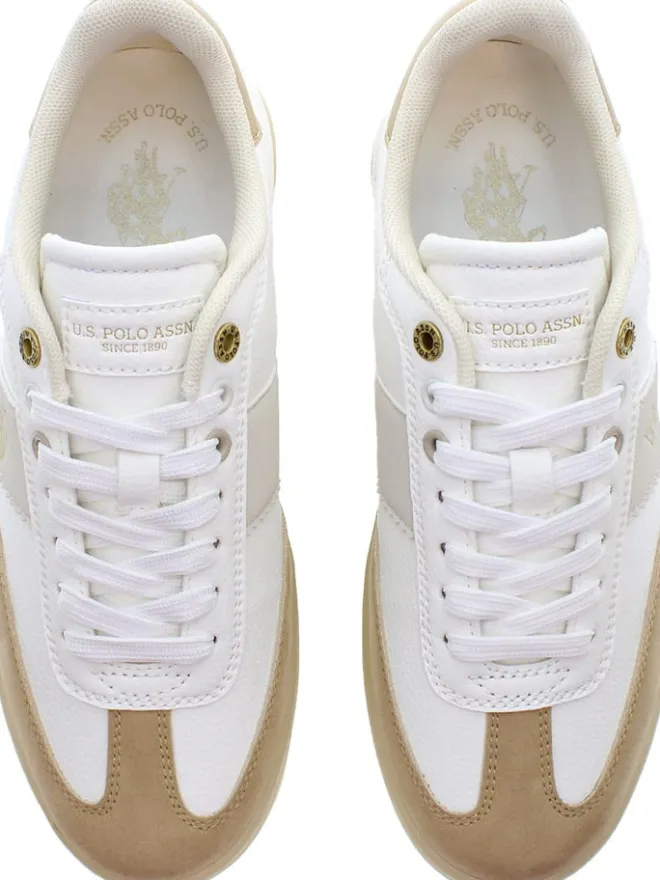 U.S. Polo Assn. Sneakers^Sneakers in Weiß/ Hellbraun