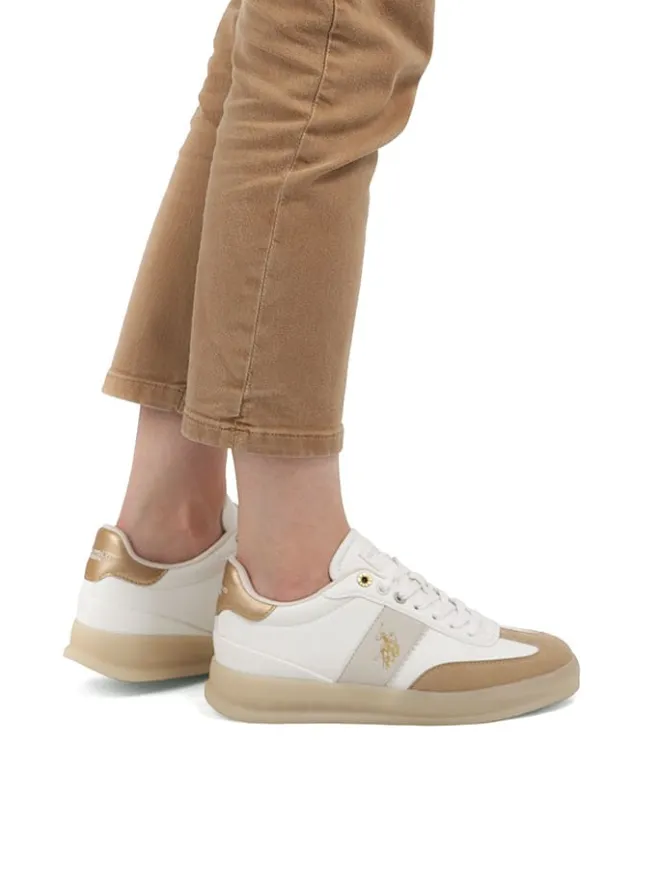 U.S. Polo Assn. Sneakers^Sneakers in Weiß/ Hellbraun