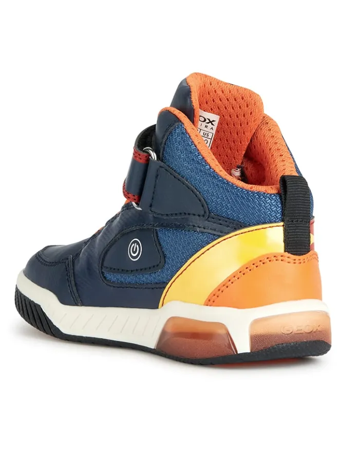 Sneakers "Inek" in Dunkelblau/ Orange>Geox Outlet