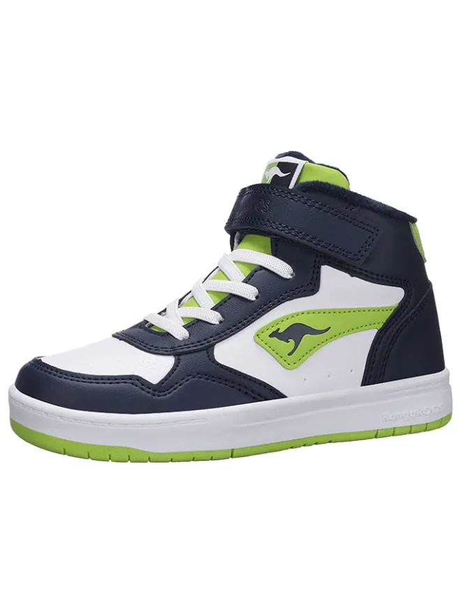 Kangaroos Sneakers·Sneakers High^Sneakers "Jumbo" in Dunkelblau/ Grün/ Weiß