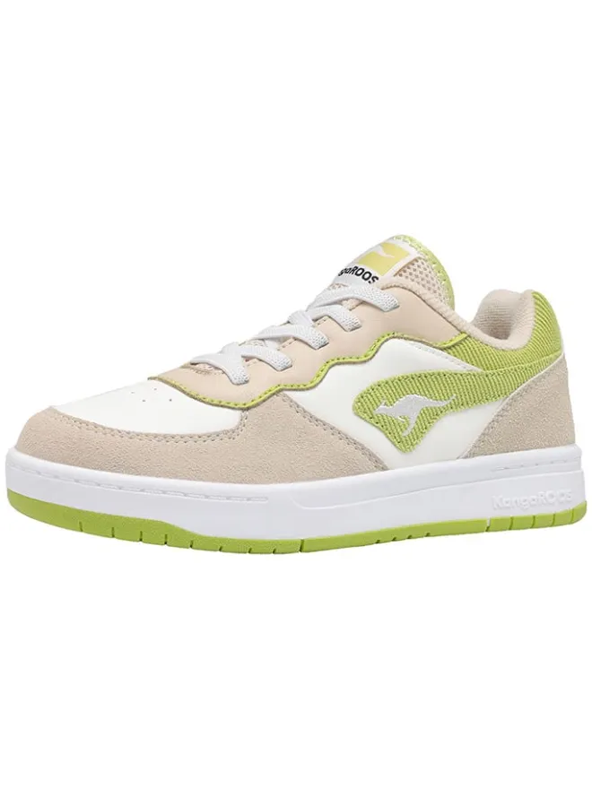 Kangaroos Schnürschuhe^Sneakers "K-CP Tipin OS" in Beige/Hellgrün