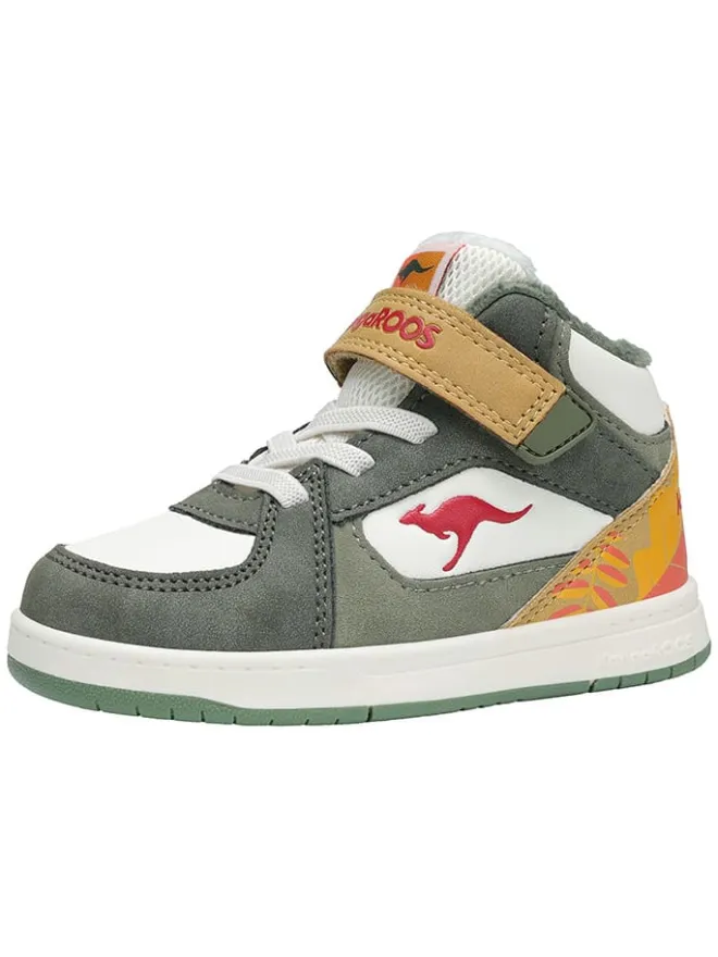 Kangaroos Sneakers^Sneakers "K-CPI Kalino Mid EV" in Weiß/ Gelb/ Grün