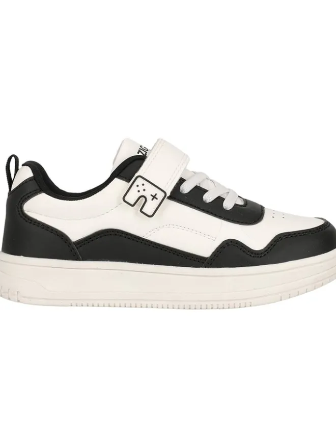 Zigzag Sneakers·Sneakers Low^Sneakers "Lodus" in Creme/ Schwarz