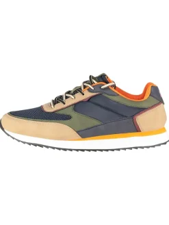 Geographical Norway Sneakers^Sneakers ''Olyno'' in Beige/ Khaki/ Dunkelblau