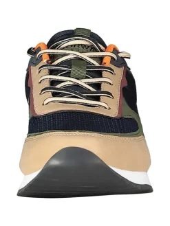 Geographical Norway Sneakers^Sneakers ''Olyno'' in Beige/ Khaki/ Schwarz