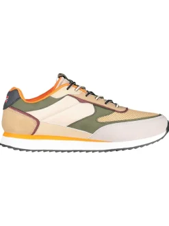 Geographical Norway Sneakers^Sneakers ''Olyno'' in Beige/ Khaki/ Creme