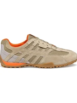 Geox Schnürschuhe^Sneakers "Snake" in Beige