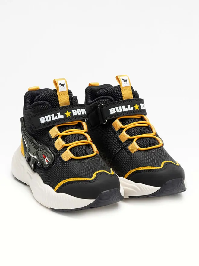 Bull Boys Sneakers·Sneakers High^Sneakers "T-Rex" in Schwarz/ Gelb