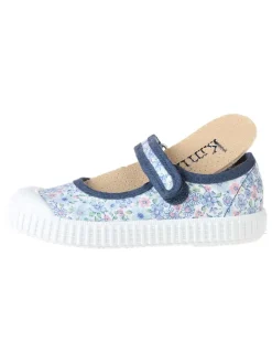 Spangenballerinas in Blau><noscript><img width=
