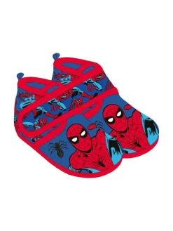 Marvel Hausschuhe^Spiderman Pantoffeln Kinder rutschfeste Halbstiefel für Zuhause & Kind in Blau