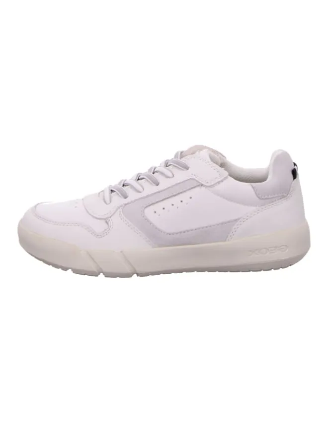 Sportliche Schnürschuhe in Weiß>Geox Outlet