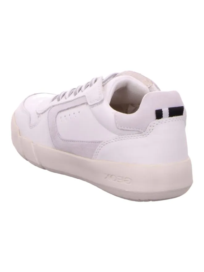 Sportliche Schnürschuhe in Weiß>Geox Outlet