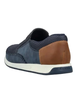 Sportliche Slipper in Blau><noscript><img width=
