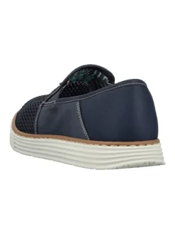 Sportliche Slipper in Blau><noscript><img width=