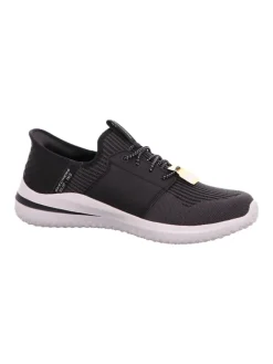 Sportliche Slipper in Schwarz><noscript><img width=