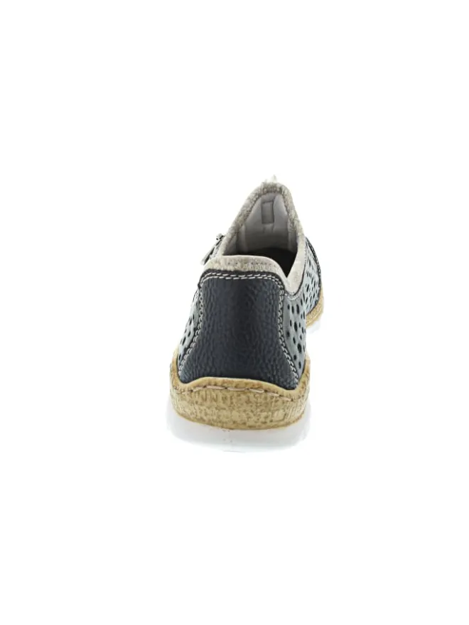rieker Schnürschuhe^sportlicher Schnürer Blau
