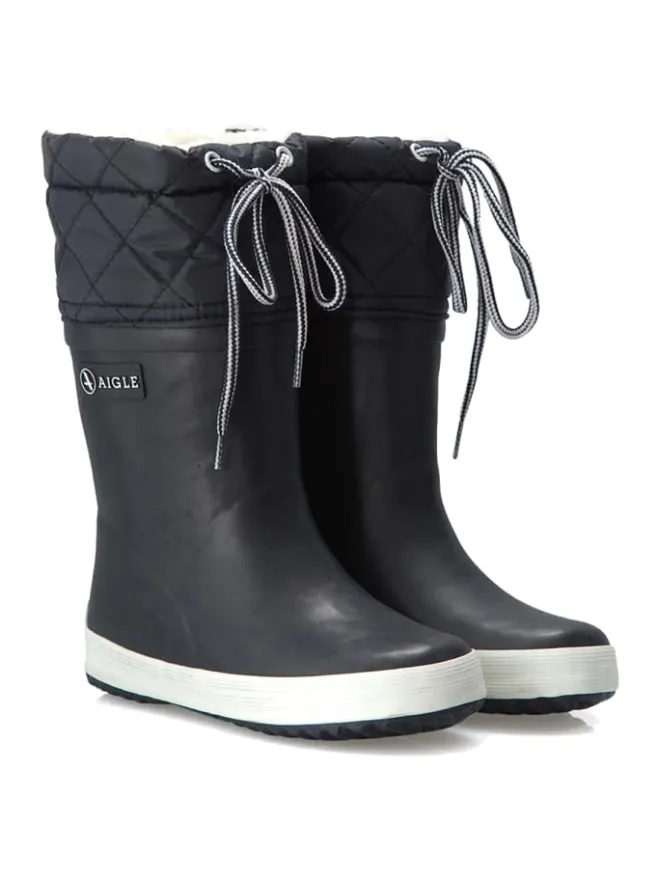 AIGLE Gummistiefel|Gummistiefel^Stiefel Giboulee in marine/weiß