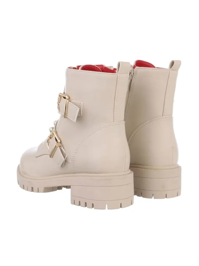 Stiefelette in Beige>Ital-Design New